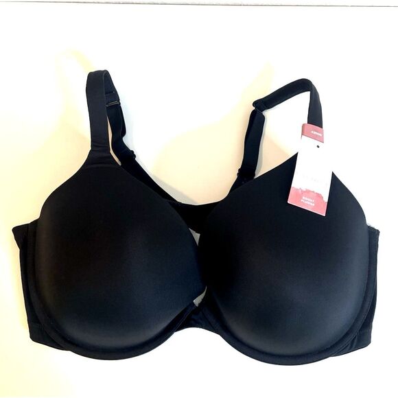 Cacique Lane Bryant Bra Boost Plunge Underwire Size 42 DDD Black NWT - Picture 1 of 10